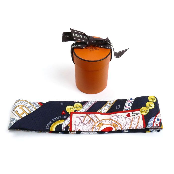 Hermes DAME DE Coeur Dame De Coeur Twillie Scarf Noir Black / Rouge / All