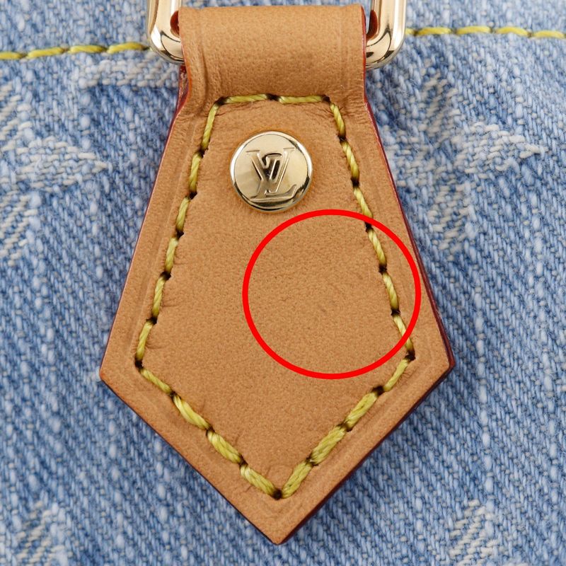 Louis Vuitton Nano Speedy 2WAY Shoulder M11212 Monogram Denim Sky Blue Ladies