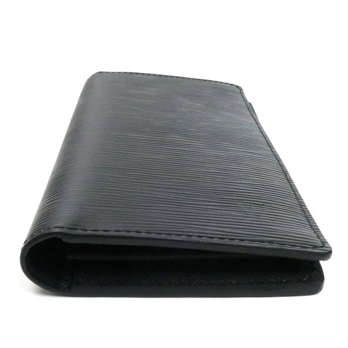 Louis Vuitton Portefeuille Brazza Long Wallet Epi Black M60622 IC Men's Used
