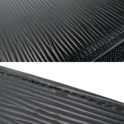 Louis Vuitton Portefeuille Brazza Long Wallet Epi Black M60622 IC Men's Used