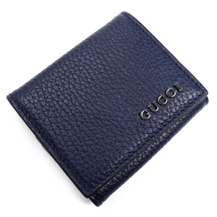 Gucci Coin Case Navy 771160 Men's Preowned