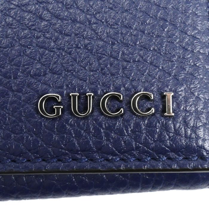 Gucci Coin Case Navy 771160 Men's Preowned