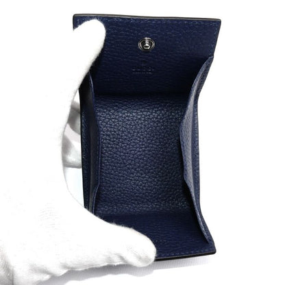 Gucci Coin Case Navy 771160 Men's Preowned