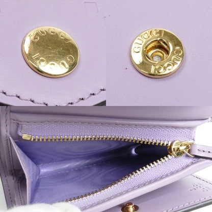Gucci GG Medium Wallet Trifold Wallet Lilac 772793 Aac1q 5236 Ladies Preowned