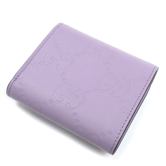 Gucci GG Medium Wallet Trifold Wallet Lilac 772793 Aac1q 5236 Ladies Preowned
