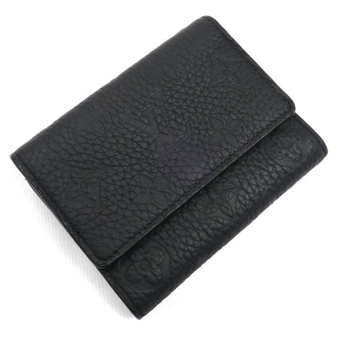 Louis Vuitton Portefeuille Pilot Trifold Wallet Black M82556 IC Men's Preowned