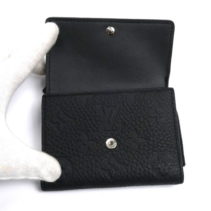 Louis Vuitton Portefeuille Pilot Trifold Wallet Black M82556 IC Men's Preowned