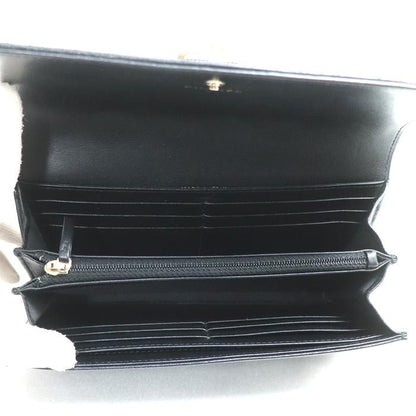 Chanel Matelasse Mademoiselle Long Wallet Black A80971 Ladies Preowned