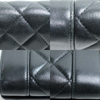Chanel Matelasse Mademoiselle Long Wallet Black A80971 Ladies Preowned