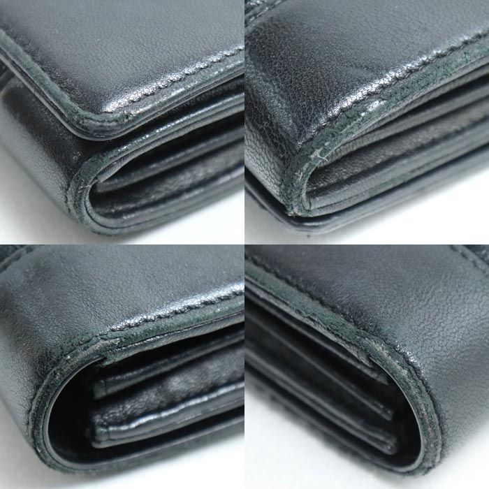 Chanel Matelasse Mademoiselle Long Wallet Black A80971 Ladies Preowned