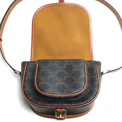 Celine Medium Folco Shoulder Bag Brown Tan 191502bzj04lu Ladies Preowned