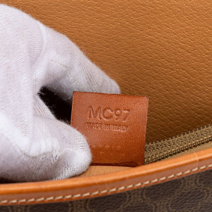 Celine Open Shopping Tote Brown Macadam PVC Canvas AB