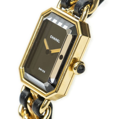 Chanel Première Black/gold Gold Plated A