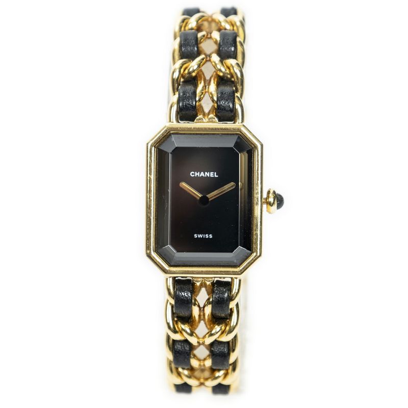 Chanel Première Black/gold Gold Plated A
