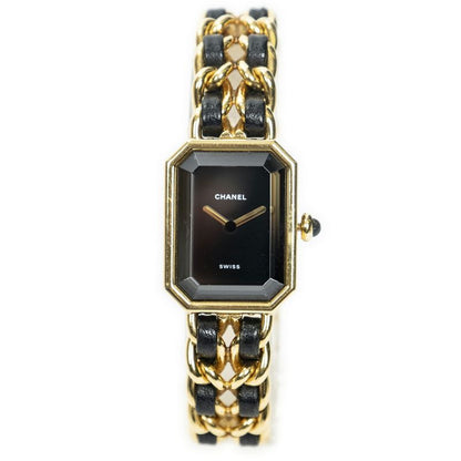 Chanel Première Black/gold Gold Plated A