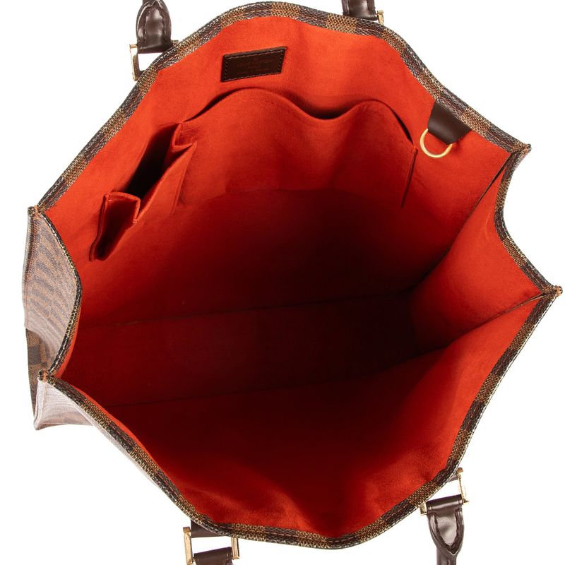 Louis Vuittonsac Platte Brown Damier Ebène A