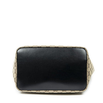 Gucci Bamboo Hobo Beige/black GG Canvas A