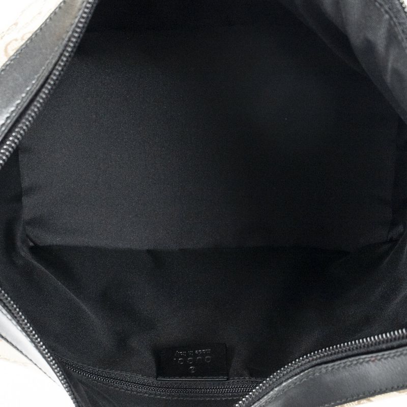 Gucci Bamboo Hobo Beige/black GG Canvas A