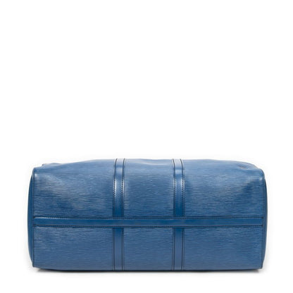 Louis Vuittonkeepall Black Stitching Blue Epi AB