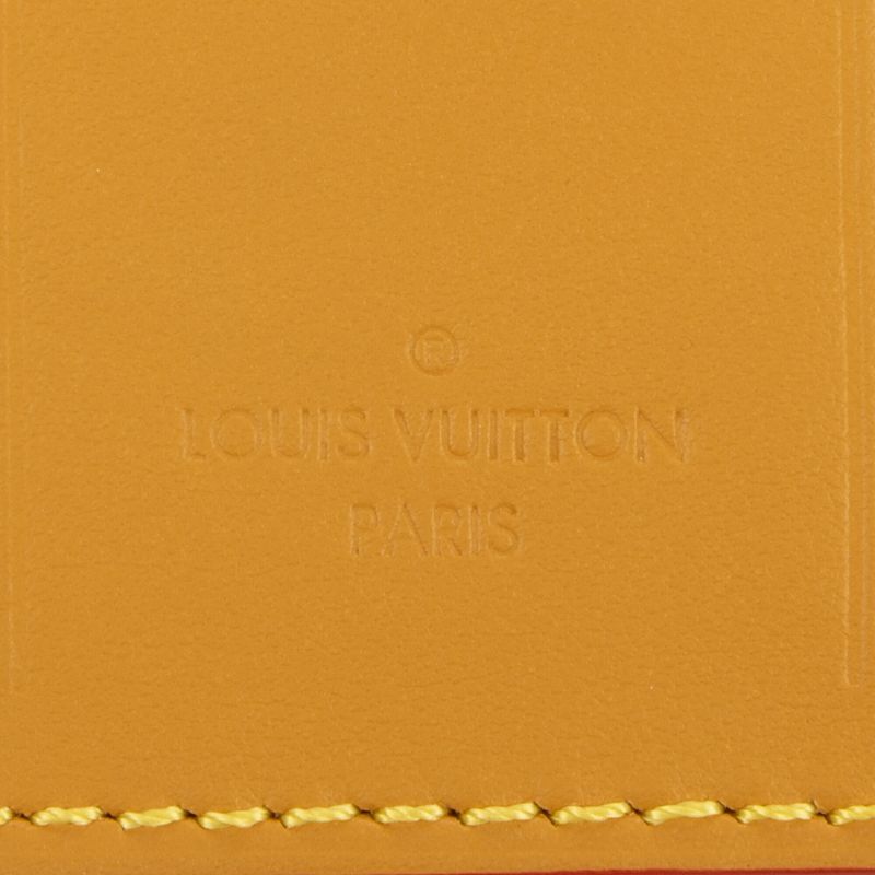 Louis Vuitton Luggage Tag Brown Calfskin Leather N