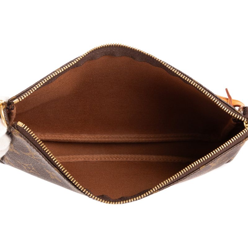 Louis Vuitton Accessory Pouch Brown Monogram AB