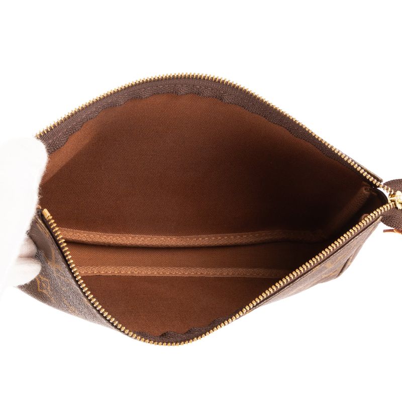 Louis Vuitton Accessory Pouch Brown Monogram Canvas A