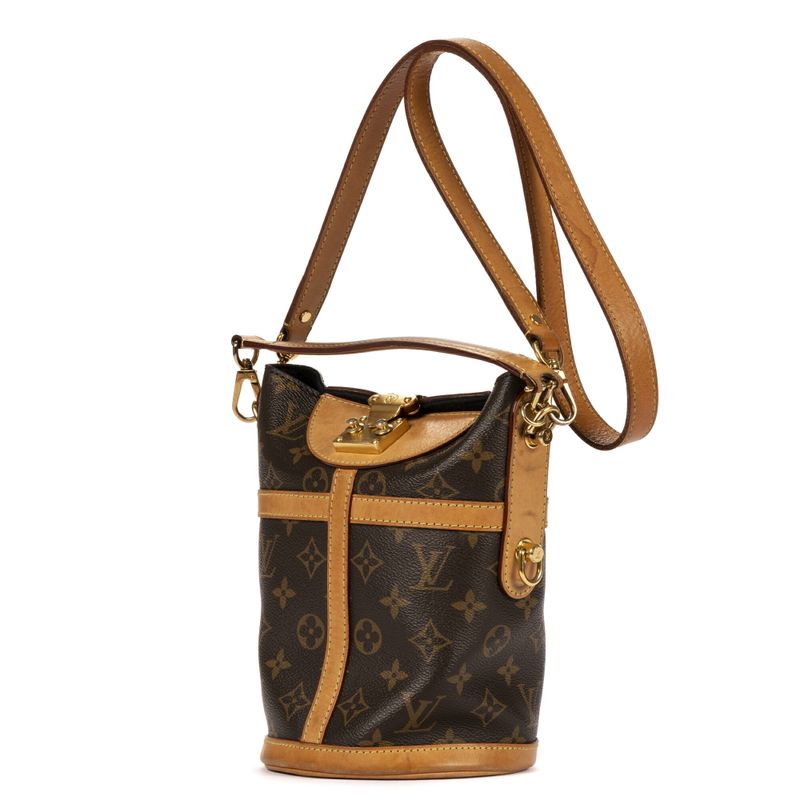 Louis Vuitton Duffle Top Handle Brown Monogram Canvas AB