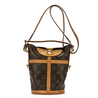 Louis Vuitton Duffle Top Handle Brown Monogram Canvas AB