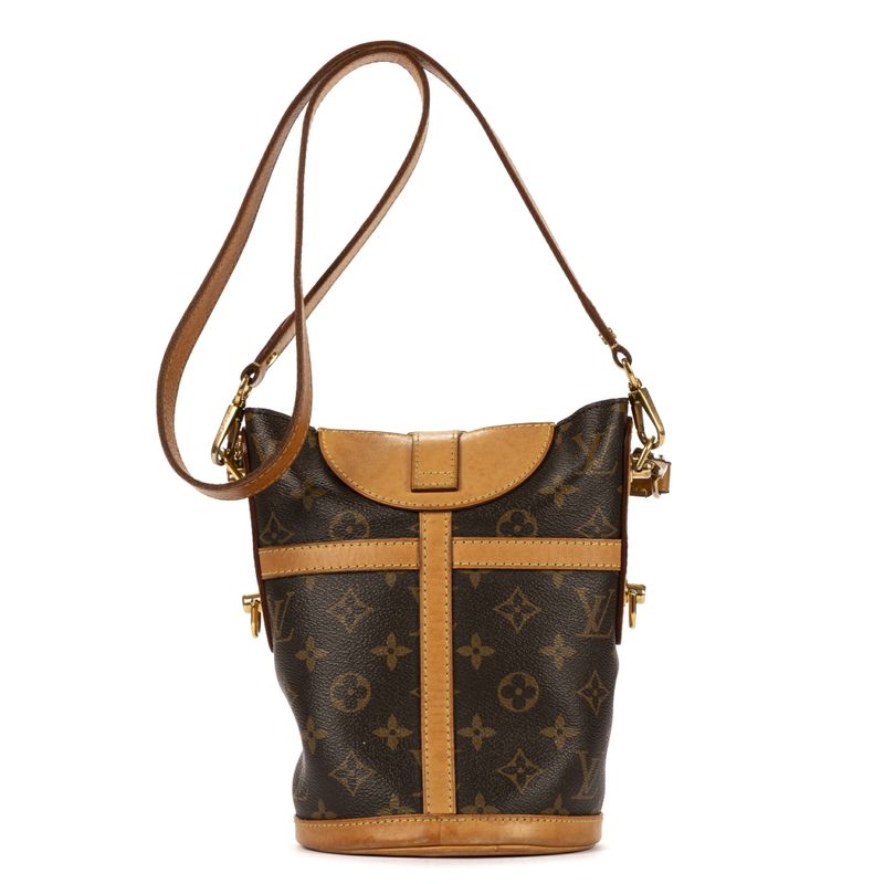 Louis Vuitton Duffle Top Handle Brown Monogram Canvas AB