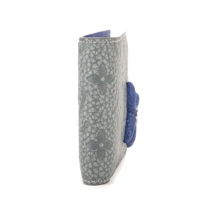 Louis Vuitton "limited Edition Rock Climbing Wallet" Grey/blue Monogram Canvas A