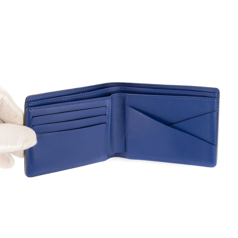 Louis Vuitton "limited Edition Rock Climbing Wallet" Grey/blue Monogram Canvas A