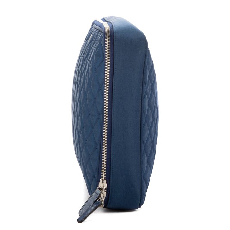 Chanel Laptop Case Blue Fabric Canvas A