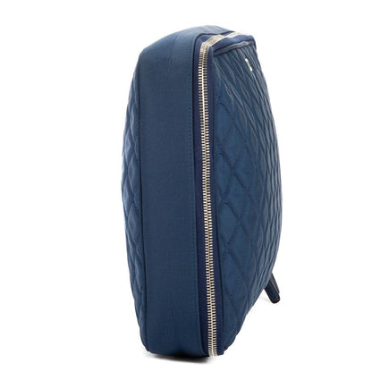 Chanel Laptop Case Blue Fabric Canvas A