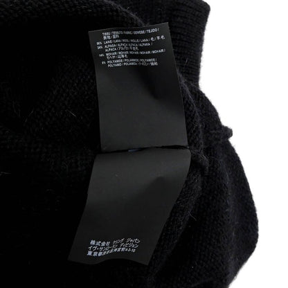 Saint Laurent Short Sleeve Knit Je Taime Moi Non Plus Black XS Size