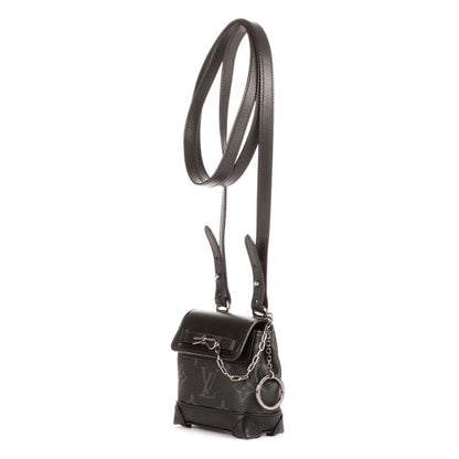 Louis Vuitton Mini Steamer Crossbody Pouch Black Monogram Eclipse N