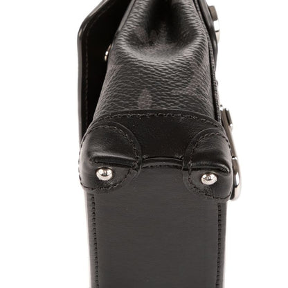 Louis Vuitton Mini Steamer Crossbody Pouch Black Monogram Eclipse N