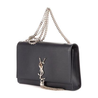 YVES Saint Laurent Yves Saint Laurent Small Kate Crossbody Navy Blue Calfskin