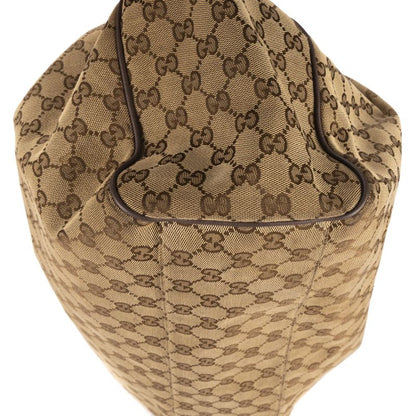 Gucci Ski Tote Beige/dark Brown GG Canvas A