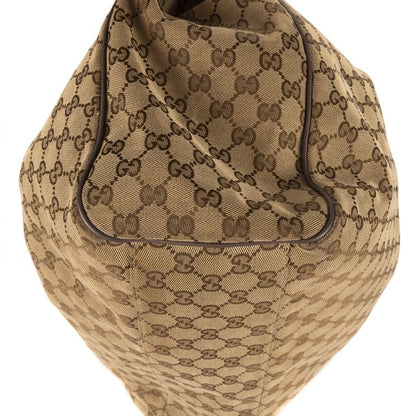 Gucci Ski Tote Beige/dark Brown GG Canvas A