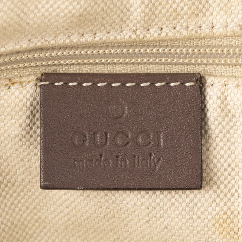 Gucci Ski Tote Beige/dark Brown GG Canvas A