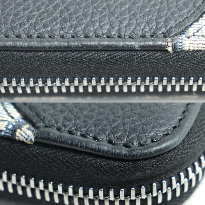 DIOR Oblique Jacquard Long Zip Wallet Long Wallet Navy 2adbc315yks_h05e Women's