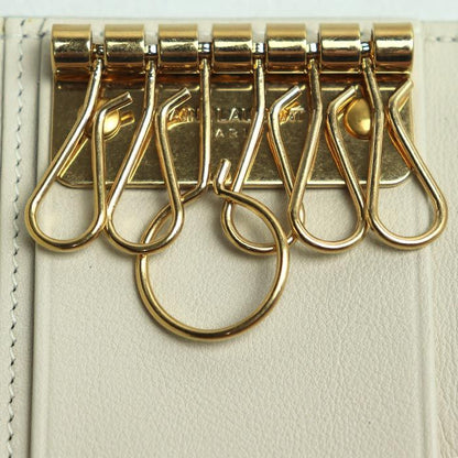 Saint Laurent Key Case YSL Line Ivory Cfp613334 Ladies Used