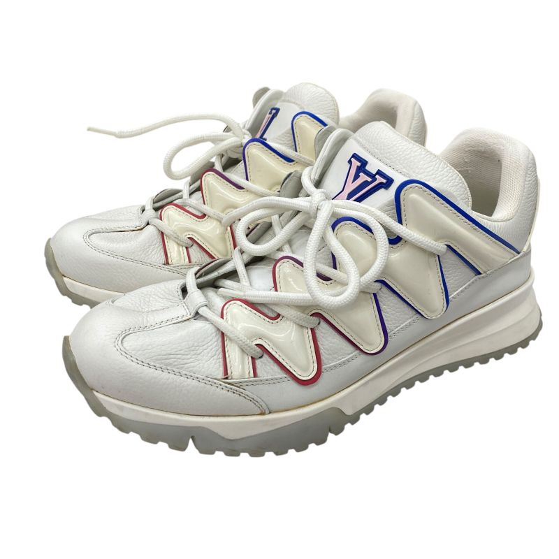 Em10094 Louis Vuitton Zig Zak Line Sneakers 6 1 2 25.5cm (10.04in) White Shoes