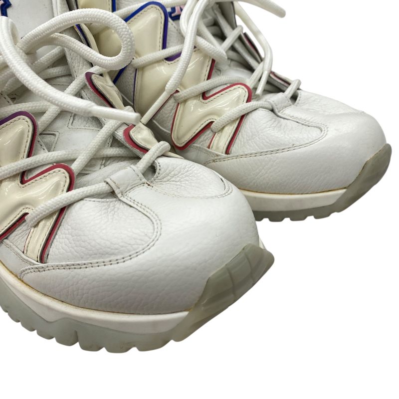 Em10094 Louis Vuitton Zig Zak Line Sneakers 6 1 2 25.5cm (10.04in) White Shoes