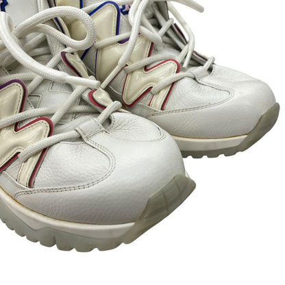 Em10094 Louis Vuitton Zig Zak Line Sneakers 6 1 2 25.5cm (10.04in) White Shoes