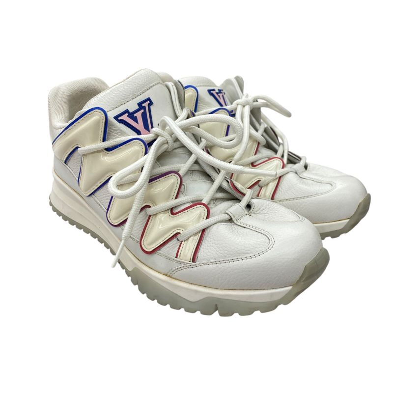 Em10094 Louis Vuitton Zig Zak Line Sneakers 6 1 2 25.5cm (10.04in) White Shoes
