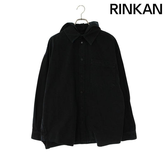 Balenciaga 814227 Tnw11 Hooded Denim Shirt Blouson Men's 1