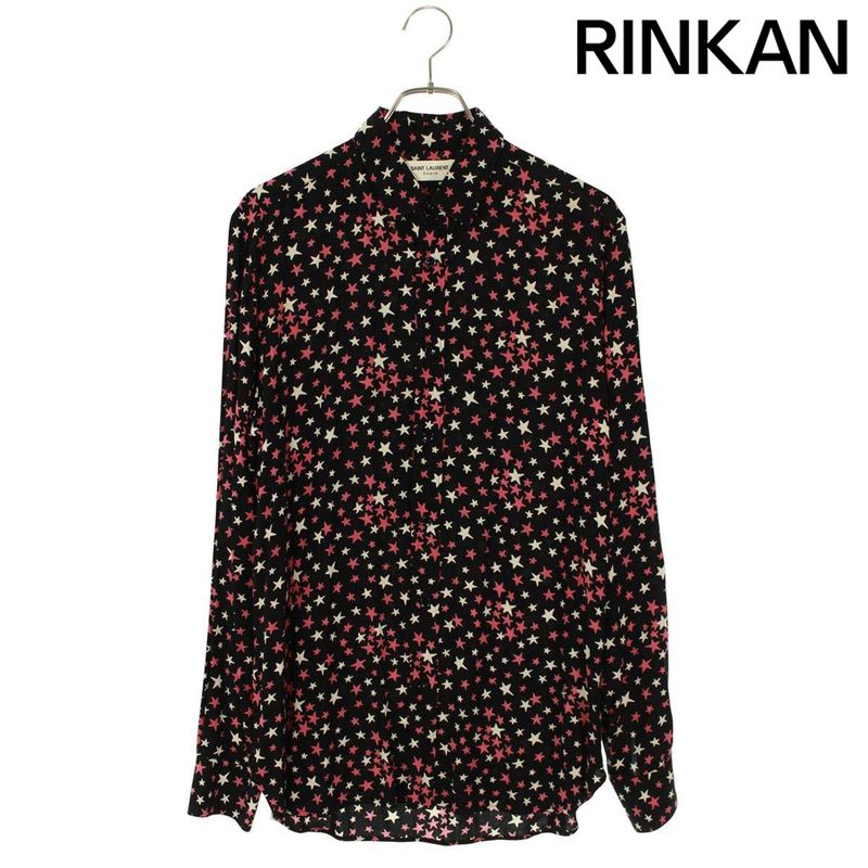 Saint Laurent Paris 376916 Y310p Long Sleeve Shirt With Star Pattern Men 39