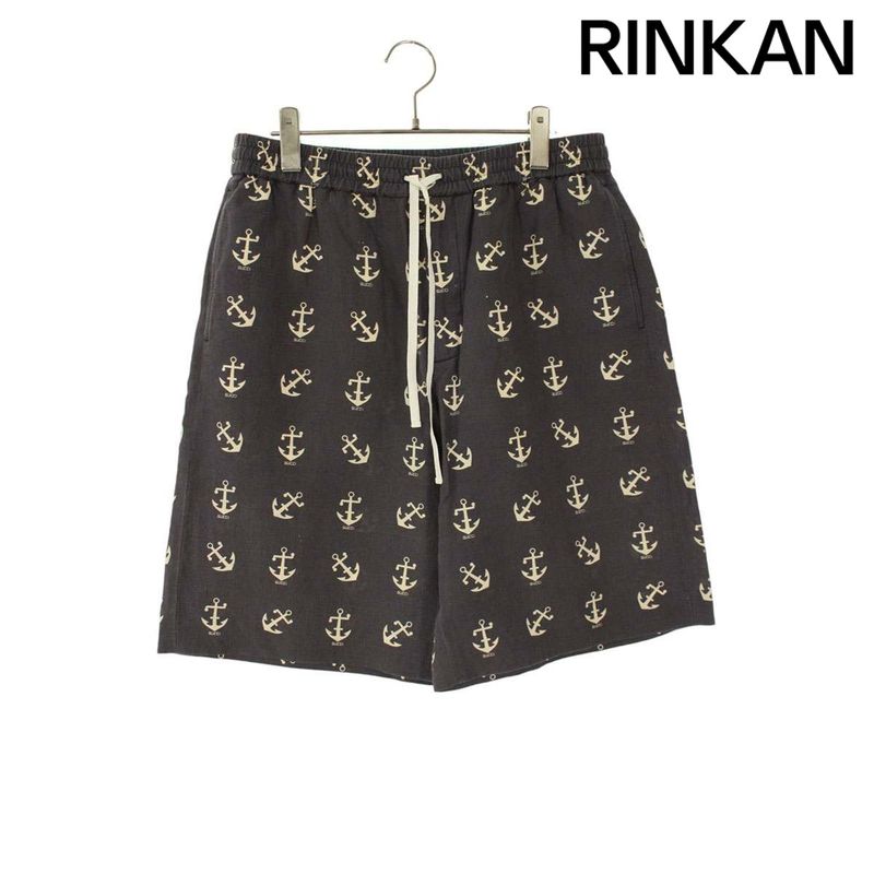 Gucci 591046 Zadad Anchor Printed Half Pants Men's 48