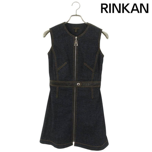 Louis Vuitton F8dr29b76 Sleeveless Denim Dress Women 34